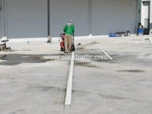 Road Surface Marking at Central Village Suvarnabhumi